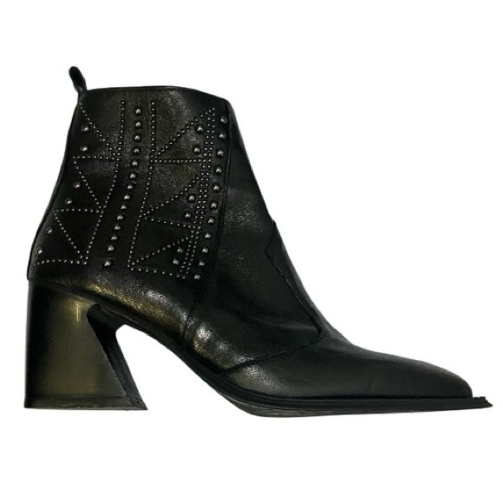 NEW Italian Leather Pointed Toe Booties